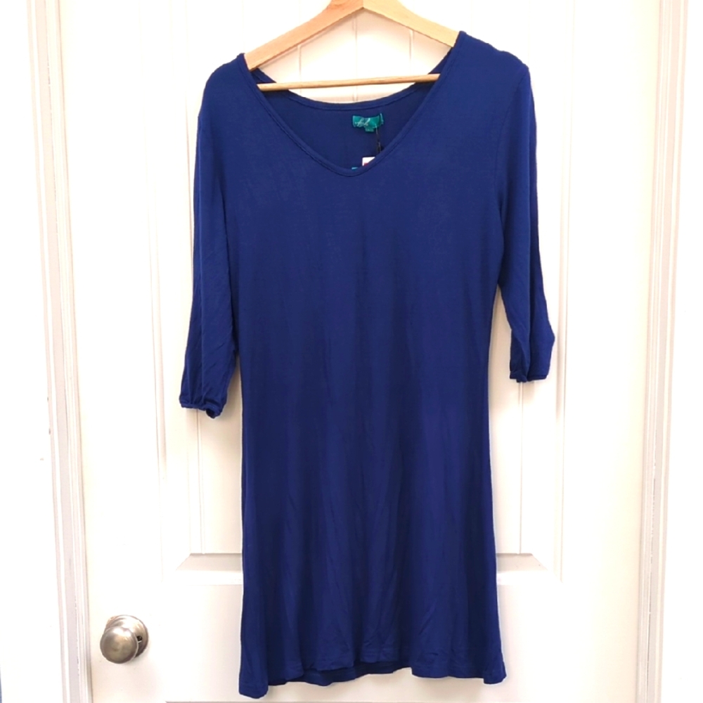 vfish Royal Blue V-Neck Dress (or Tunic)